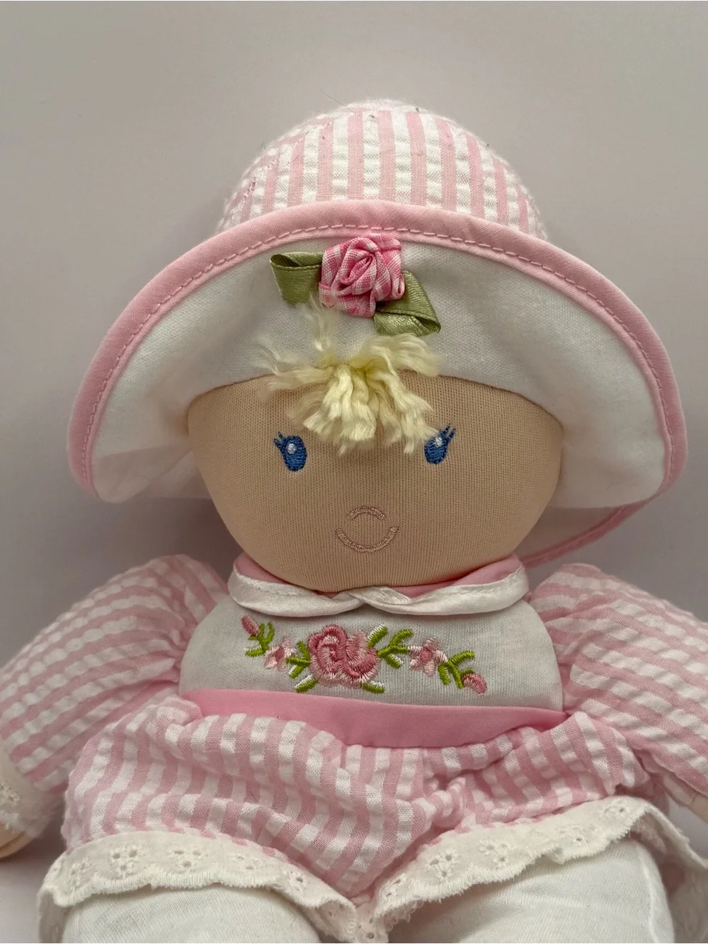 Kids Preferred Baby First Doll Blonde Hair Blue Eyes Doll Plush